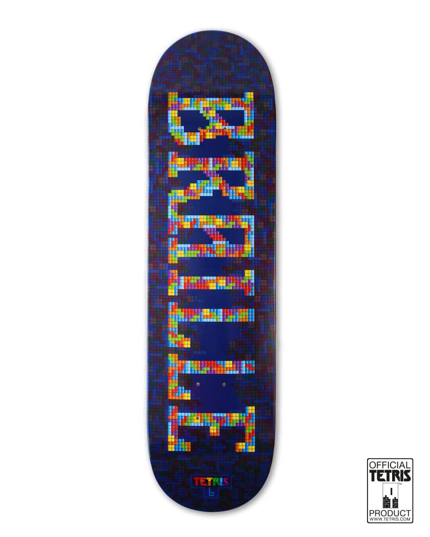 Tetris™ x BRAILLE Skateboard Deck Braille Skateboarding
