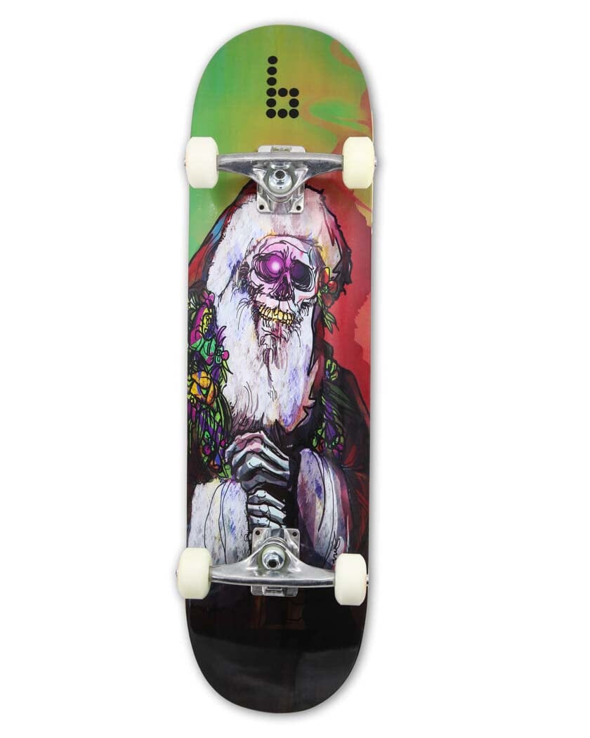 Skeleton Santa Complete Skateboard – Braille Skateboarding