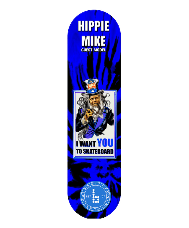 Hippie Mike Collab deck! – Braille Skateboarding