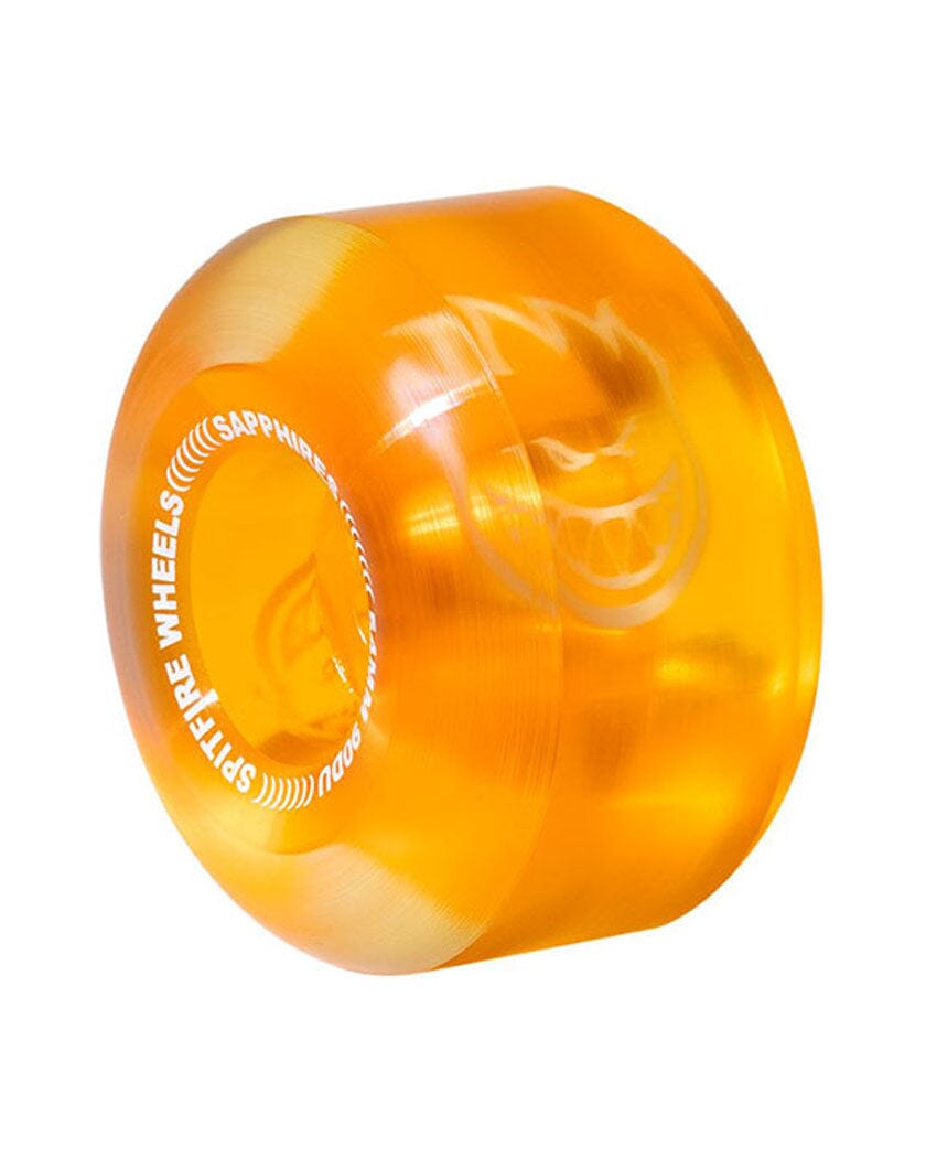SPITFIRE SAPPHIRES CLEAR ORANGE 56MM 90D – Braille Skateboarding