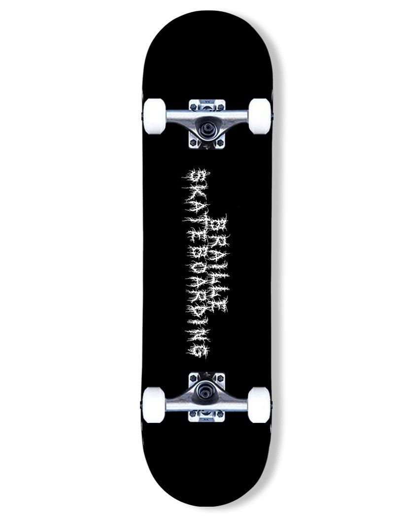 Creepy Writing Complete Skateboard – Braille Skateboarding