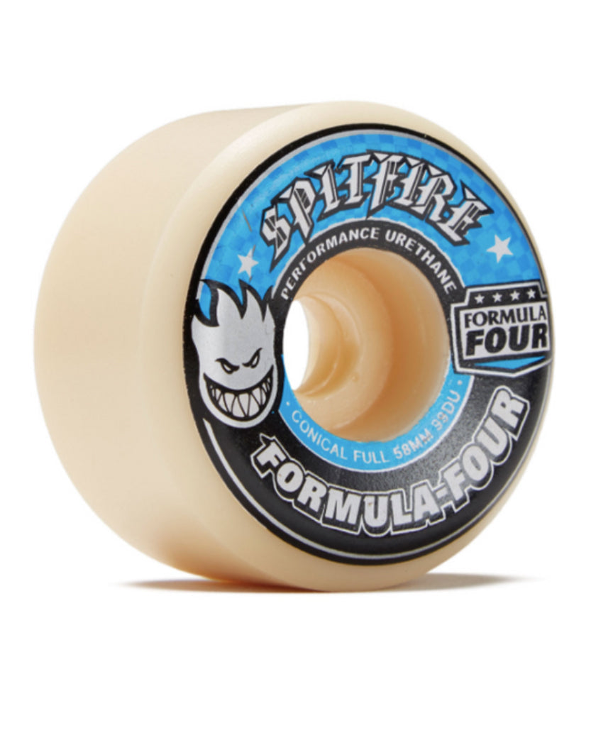 Spitfire Formula Four Conical Full Skateboard Wheels 58MM 99D