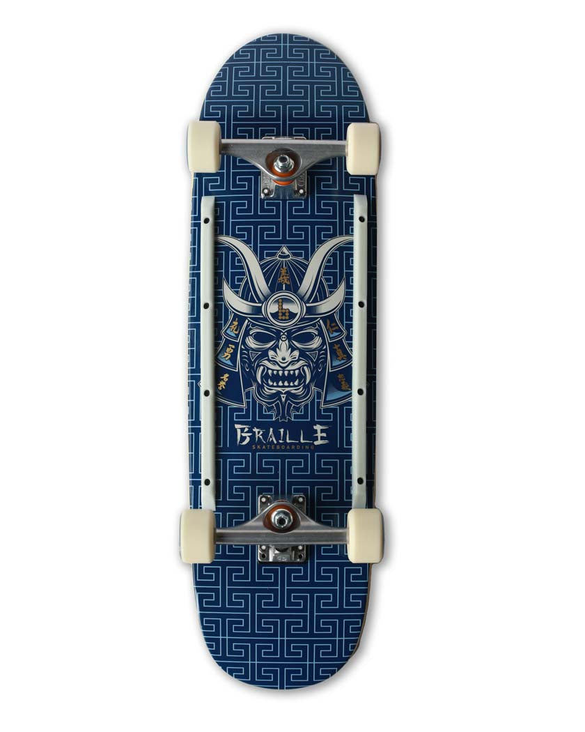 Soul Grind Pali Gap Fishtail Skateboard Deck - Navy Blue