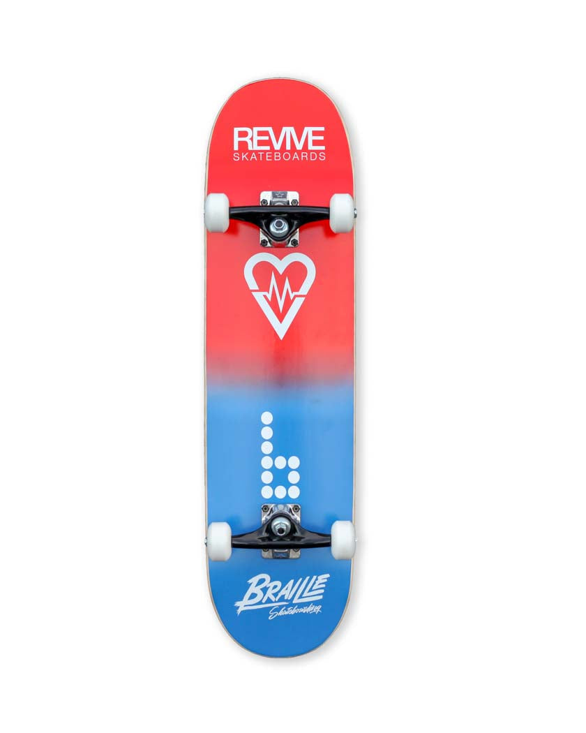 britax skateboard Kid's Sized Braille X Revive Collab Complete Skateboard – Braille Skateboarding