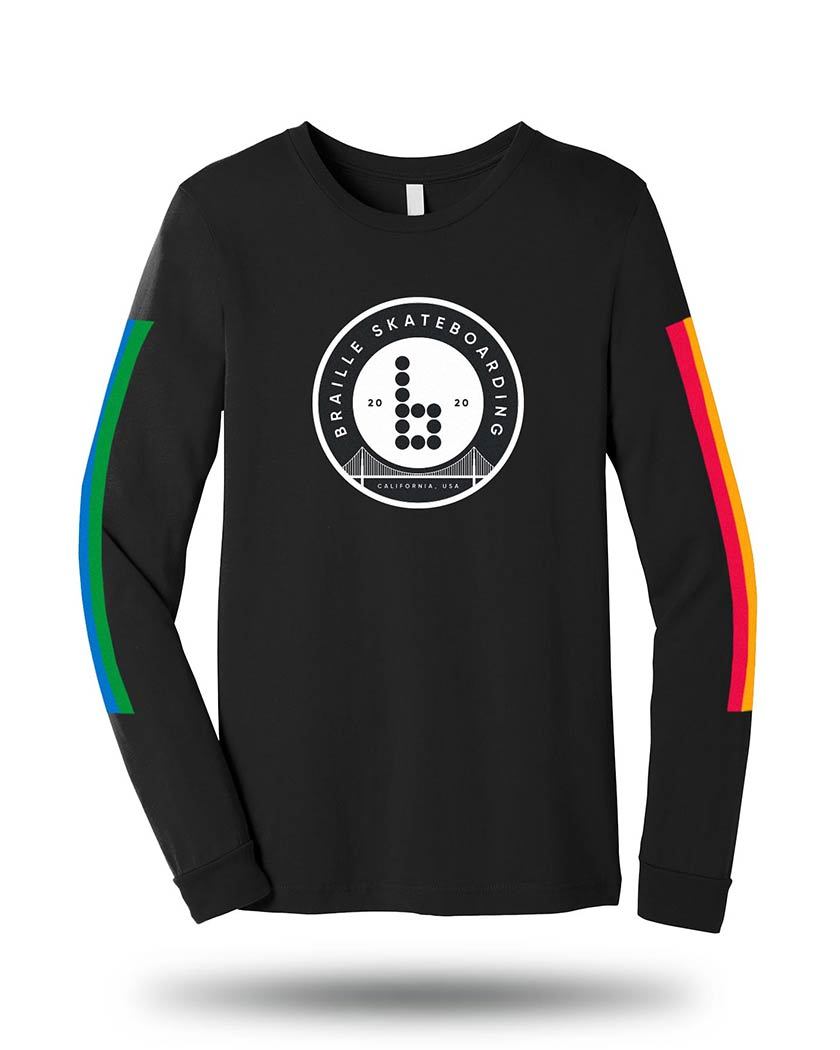Colorful striped long sleeve 2024 shirt