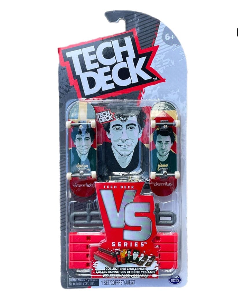 Tech Deck Versus Series Fingerboard 2-Pack and Obstacle Set (styles may vary) Braille Skateboarding 