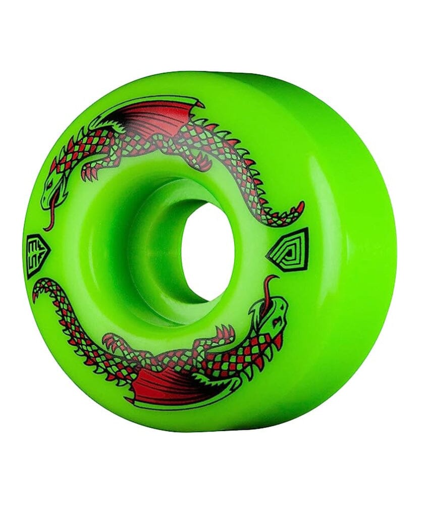 Powell Peralta Dragon Formula Wheels Size: 54mm x 32mm Color: Green Braille Skateboarding 