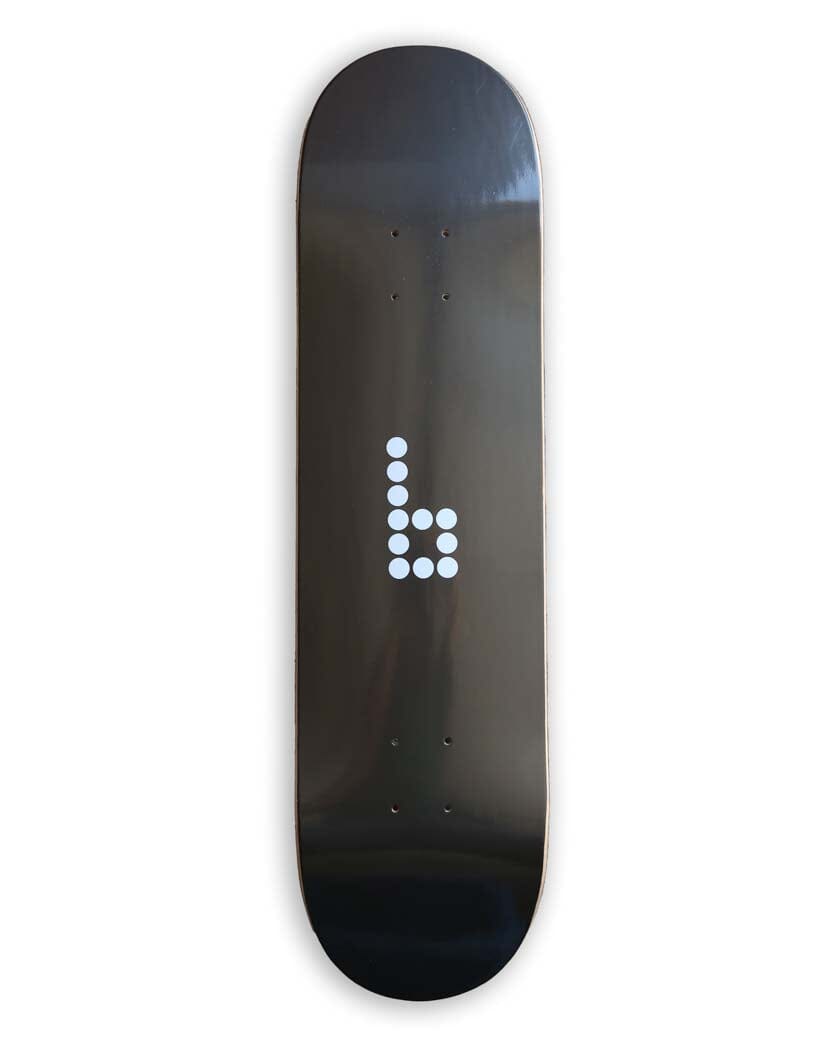Braille Branded Skateboard Decks skateboard deck Braille Skateboarding 7.75" Black 