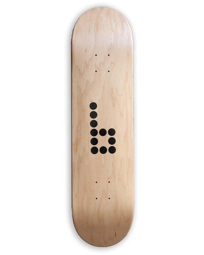 Braille Branded Skateboard Decks skateboard deck Braille Skateboarding 7.75" Natural 