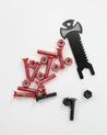 Independent Cross Bolts 1" Hardware Braille Skateboarding Red 