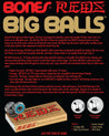 Bones® BIG BALLS® REDS® Skateboard Bearings 8 pack Braille Skateboarding 