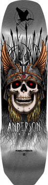 Andy Anderson Heron 7-Ply Maple Skateboard Deck Silver Foil - 8.45 x 31.8 Braille Skateboarding 