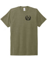 Olive Braille Army Skate Tee Shirt Tee Shirt BrailleSkateboarding 