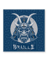Braille Skateboarding Samurai Sticker Braille Skateboarding 