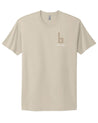 Never Give Up Tan Skate T-shirt Braille Skateboarding 