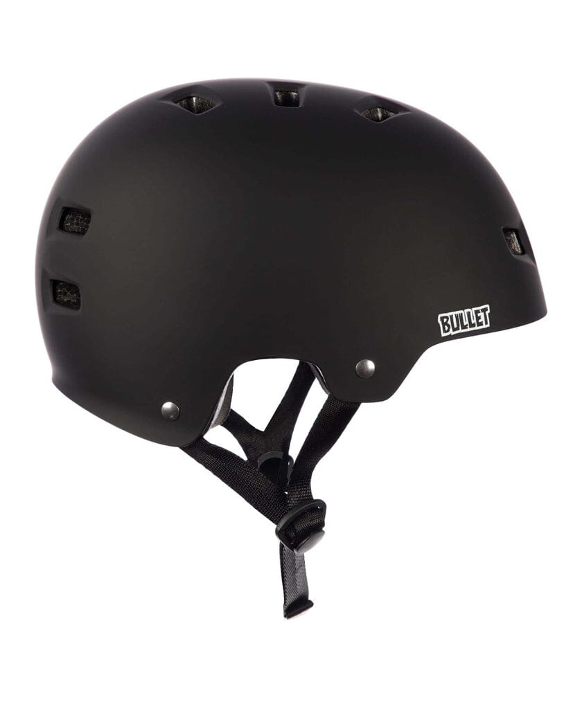 bullet motorcycle helmet Bullet Deluxe Skate Helmet Matte Black – Braille Skateboarding