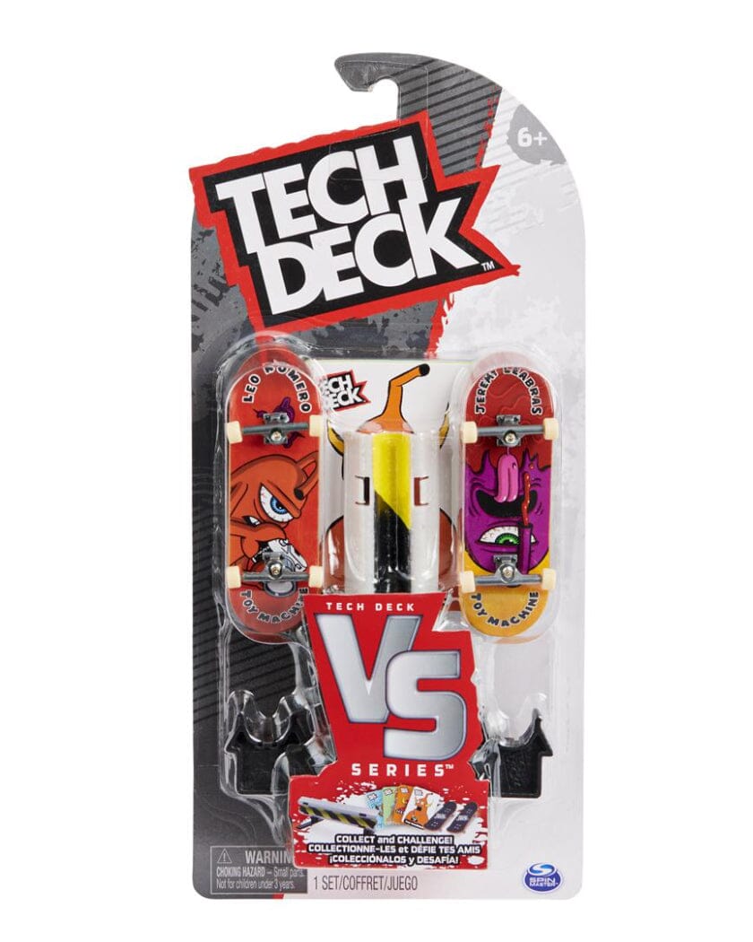 Tech Deck Rotation Tech Deck Versus Series Fingerboard 2-Pack and Obstacle Set (styles ma ...