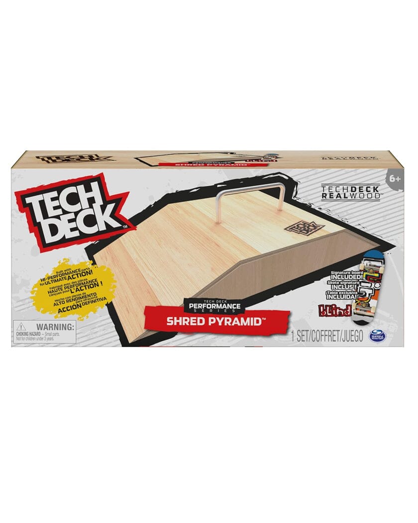 Tech Deck Performance Wooden Ramp Playset Braille Skateboarding 
