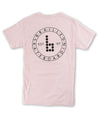 Pink Classic Circle Braille Skate Tee Braille Skateboarding 