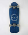 Old School Fish Shaped Complete Braille Skateboarding Blue Cruiser Setup 
