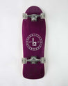 Old School Fish Shaped Complete Braille Skateboarding Purple Cruiser Setup 