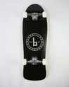 Old School Fish Shaped Complete Braille Skateboarding Black Park Setup 
