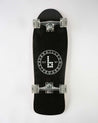 Old School Fish Shaped Complete Braille Skateboarding Black Cruiser Setup 