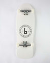 Old School Fish Shaped Complete Braille Skateboarding White Park Setup 
