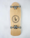 Old School Fish Shaped Complete Braille Skateboarding Natural Cruiser Setup 