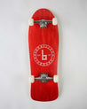 Old School Fish Shaped Complete Braille Skateboarding Red Park Setup 