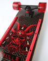 "Straight Cruising" Red Samurai Cruiser Complete Braille Skateboarding 