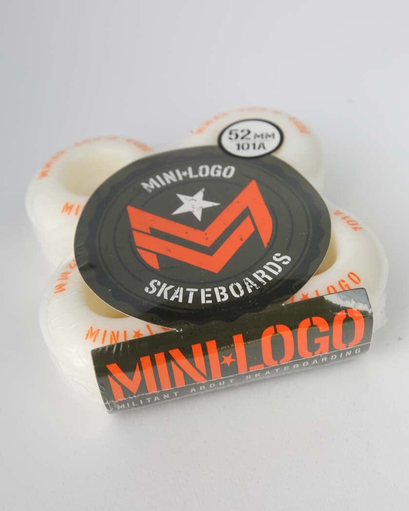 Mini Logo Skateboard Wheels 52mm 101A C-Cut Braille Skateboarding 