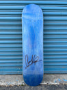 Signed Blank Decks Braille Skateboarding Blue 