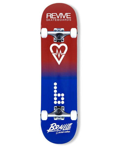 Braille X Revive Collab Complete Skateboard – Braille Skateboarding