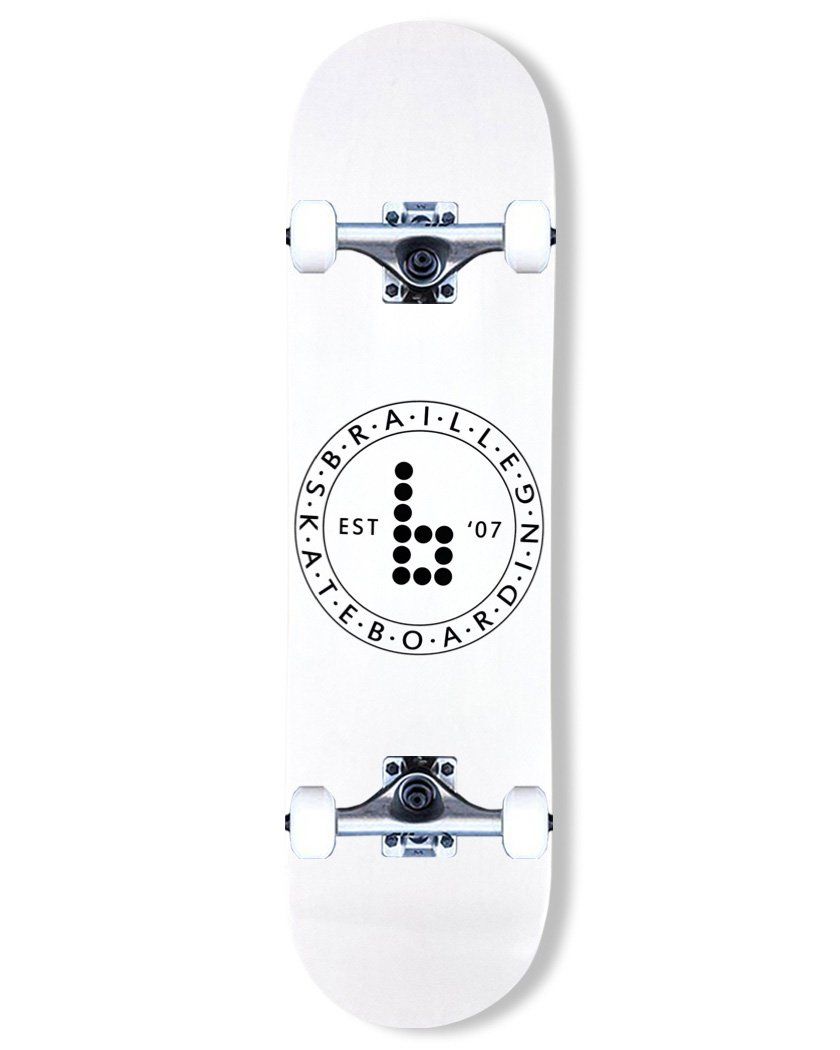 Classic B Circle Complete Skateboard complete skateboard Braille Skateboarding 