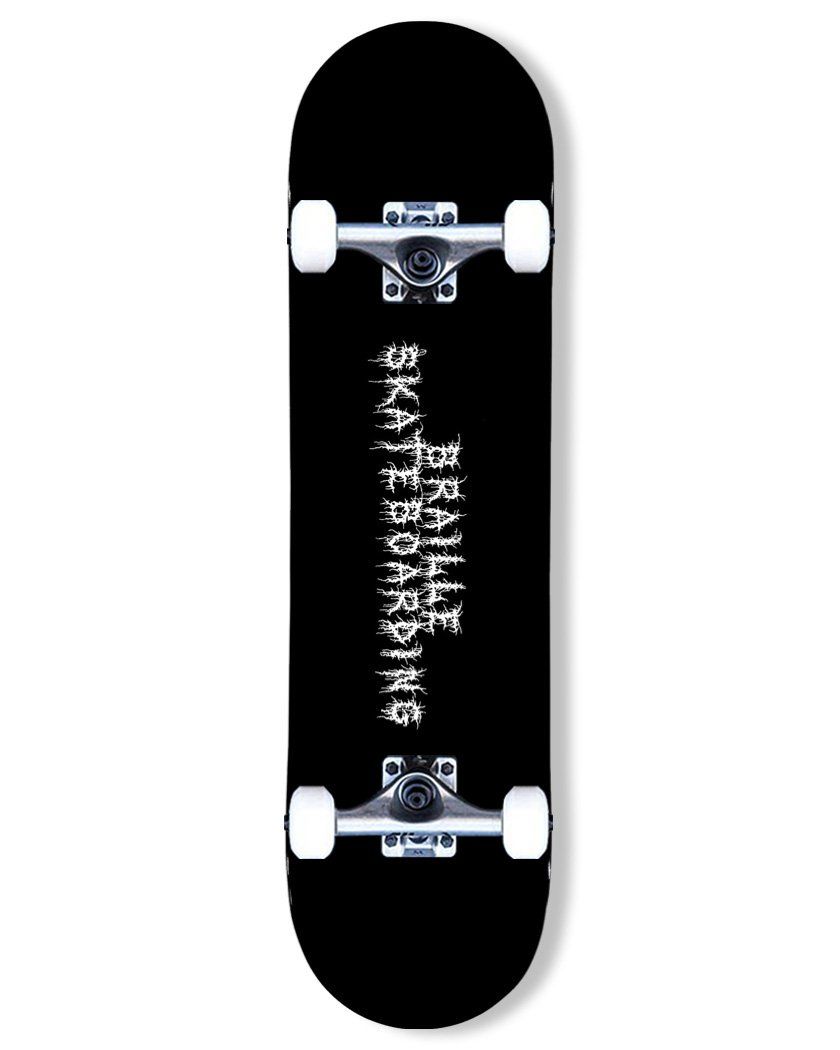 Creepy Writing Complete Skateboard complete skateboard BrailleSkateboarding 