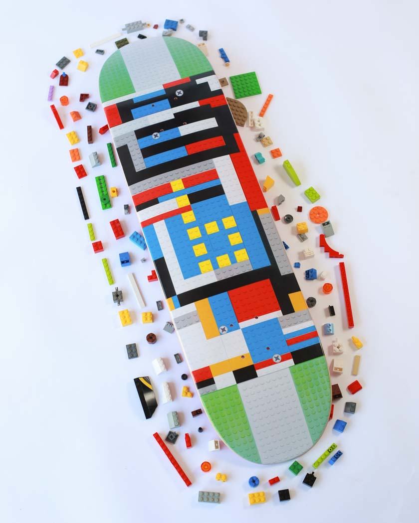YMIWSI Lego Skateboard Deck Braille Skateboarding 