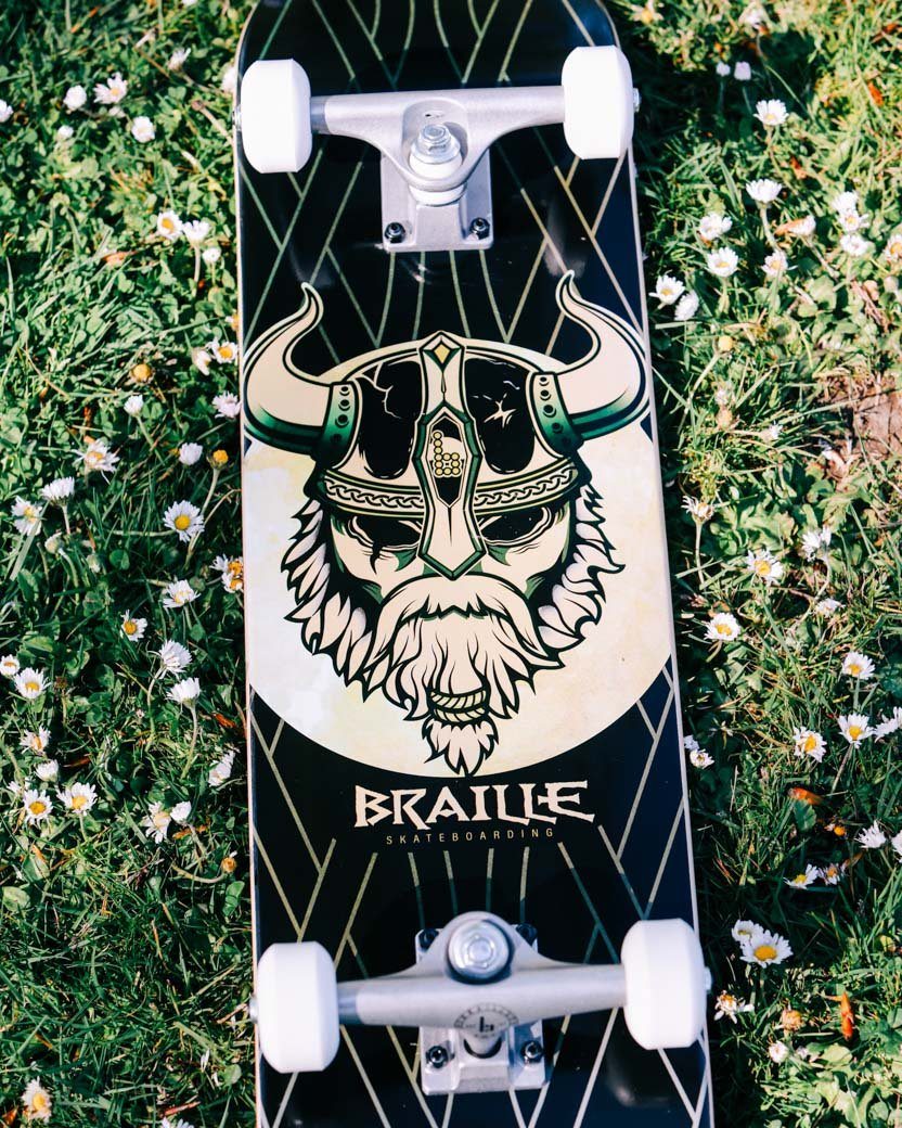 Viking Complete Skateboard Braille Skateboarding 