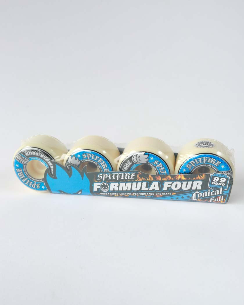 Spitfire Formula Four Conical Full Skateboard Wheels 58MM 99D