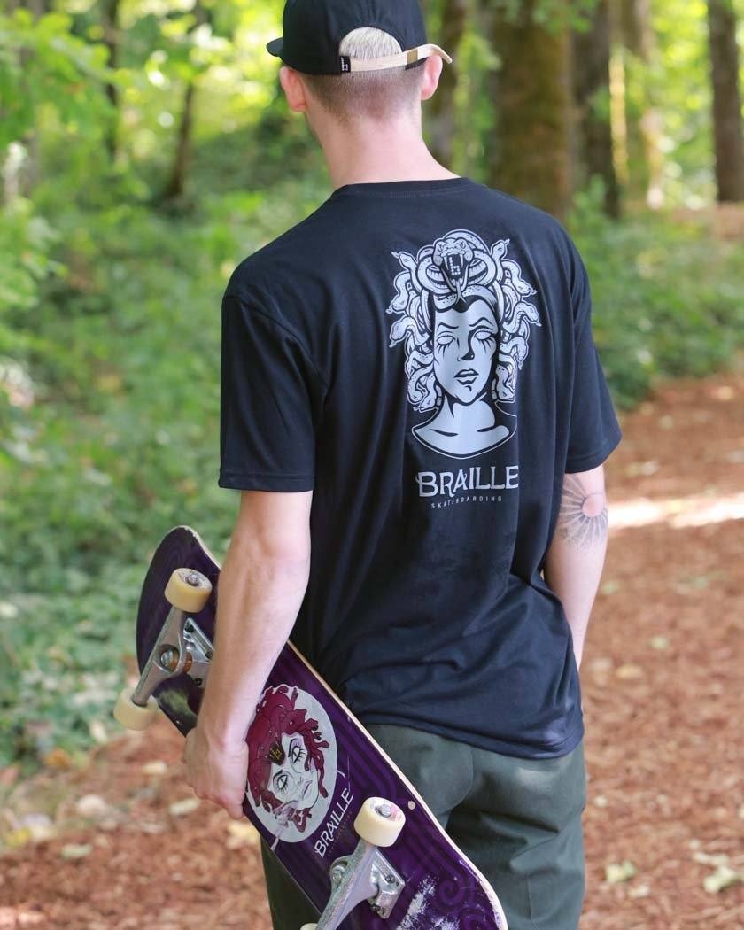 Medusa Skate Tee Shirt – Braille Skateboarding