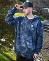 Classic b Indigo Tie Dye Hoodie BrailleSkateboarding 