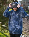 Classic b Indigo Tie Dye Hoodie BrailleSkateboarding 