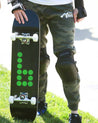 Black & Green "b" Deck skateboard deck Braille Skateboarding 