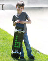 Black & Green "b" Deck skateboard deck Braille Skateboarding 