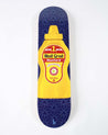 Condiment Series: Mall Grab Mustard Skateboard Deck skateboard deck BrailleSkateboarding 