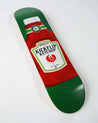 Condiment Series: Kickflip Ketchup Skateboard Deck skateboard deck Braille Skateboarding 