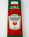 Condiment Series: Kickflip Ketchup Skateboard Deck skateboard deck Braille Skateboarding 