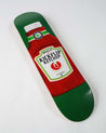 Condiment Series: Kickflip Ketchup Skateboard Deck skateboard deck Braille Skateboarding 