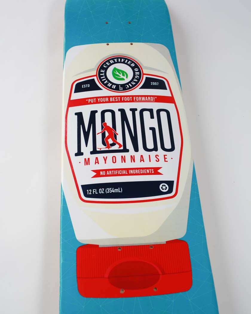 Condiment Series: Mongo Mayo Skateboard Deck skateboard deck Braille Skateboarding 