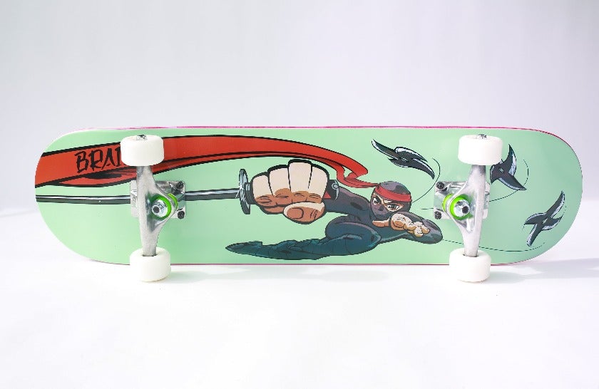 Ninja Star Complete Skateboard complete skateboard Braille Skateboarding 